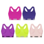 Kit 5 Tops Puma Nadador Sem Costura Feminino