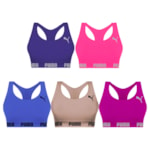 Kit 5 Tops Puma Nadador Sem Costura Feminino