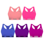 Kit 5 Tops Puma Nadador Sem Costura Feminino