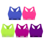 Kit 5 Tops Puma Nadador Sem Costura Feminino