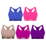 Kit 5 Tops Puma Nadador Sem Costura Feminino