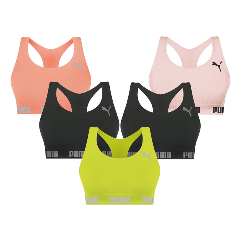 Kit 5 Tops Puma Nadador Sem Costura Feminino Kit 5 Tops Puma Nadador Sem Costura Feminino