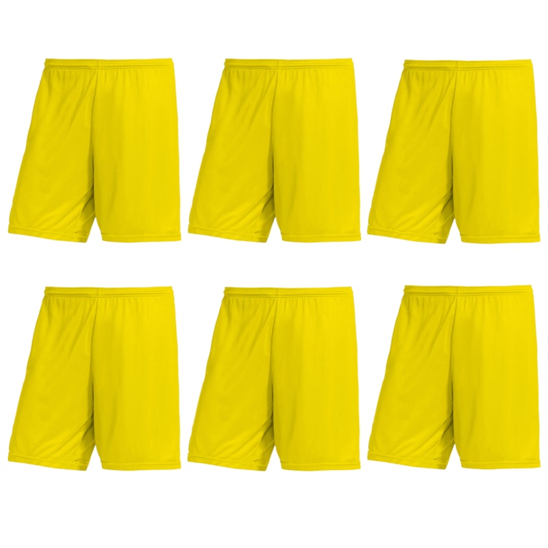 Kit 6 Atacado Calções PMC Futebol Infantil