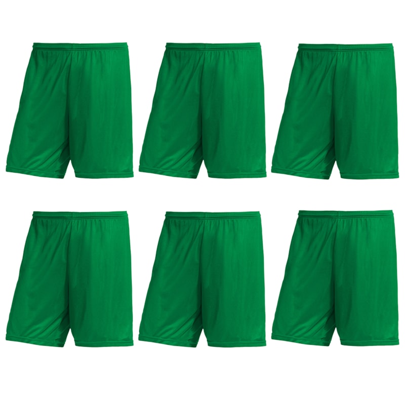 Kit 6 Atacado Calções PMC Futebol Infantil