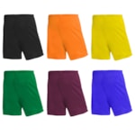 Kit 6 Calções PMC Futebol Infantil