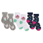 Kit 6 Pares de Meia Selene Meninas Estampada Infantil