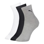 Kit 6 Pares De Meias Puma Cano Médio Esportiva Feminina