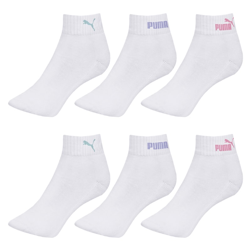 Kit 6 Pares de Meias Puma Esportiva Cano Baixo Feminino