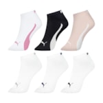 Kit 6 Pares de Meias Puma Sapatilha Esportiva Feminino