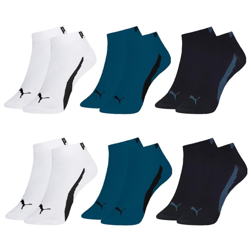 Kit 6 Pares De Meias Puma Sapatilha Esportiva Masculina