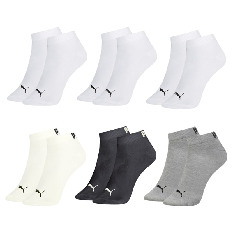 Kit 6 Pares De Meias Puma Sapatilha Esportiva Masculina