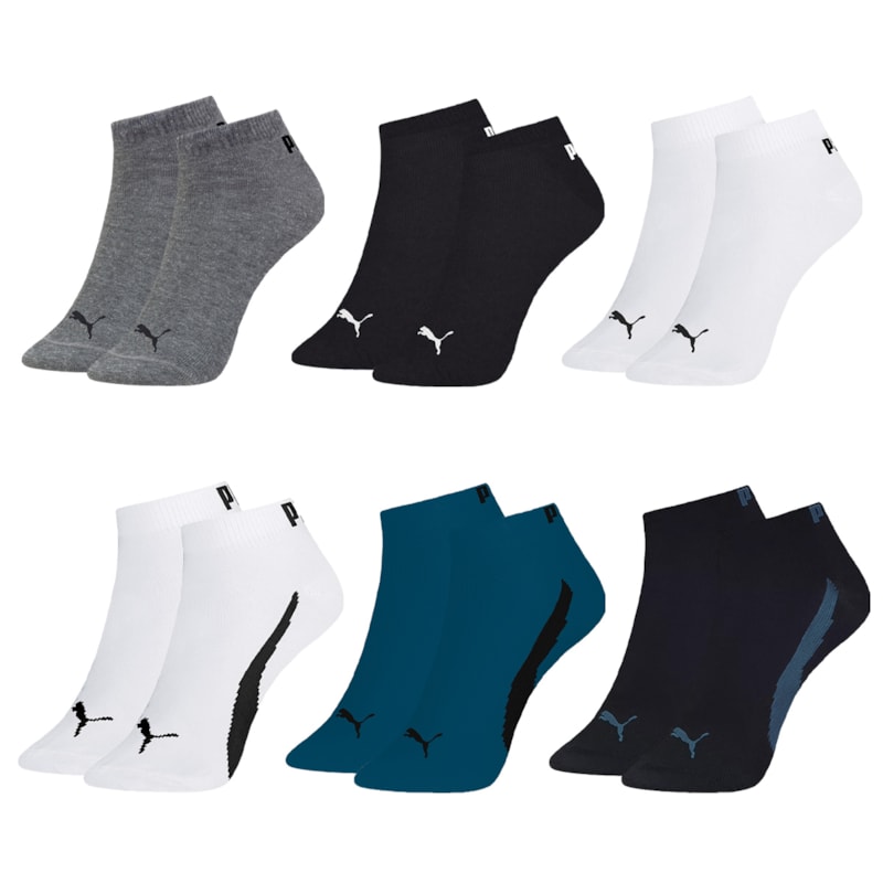 Kit 6 Pares De Meias Puma Sapatilha Esportiva Masculina