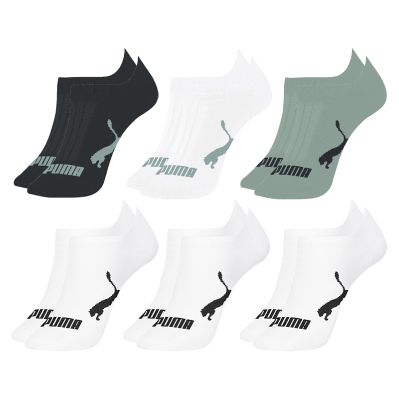 Kit 6 Pares De Meias Puma Sapatilha Esportiva Masculina