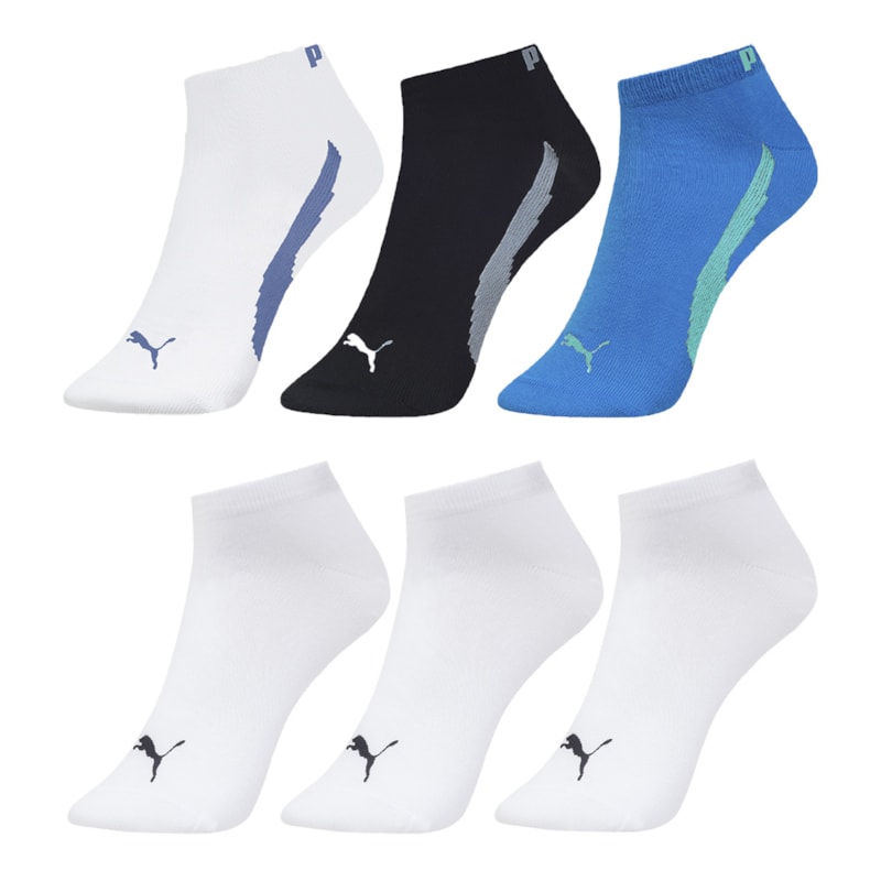 Kit 6 Pares de Meias Puma Sapatilha Esportiva Masculino