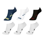 Kit 6 Pares de Meias Puma Sapatilha Esportiva Masculino