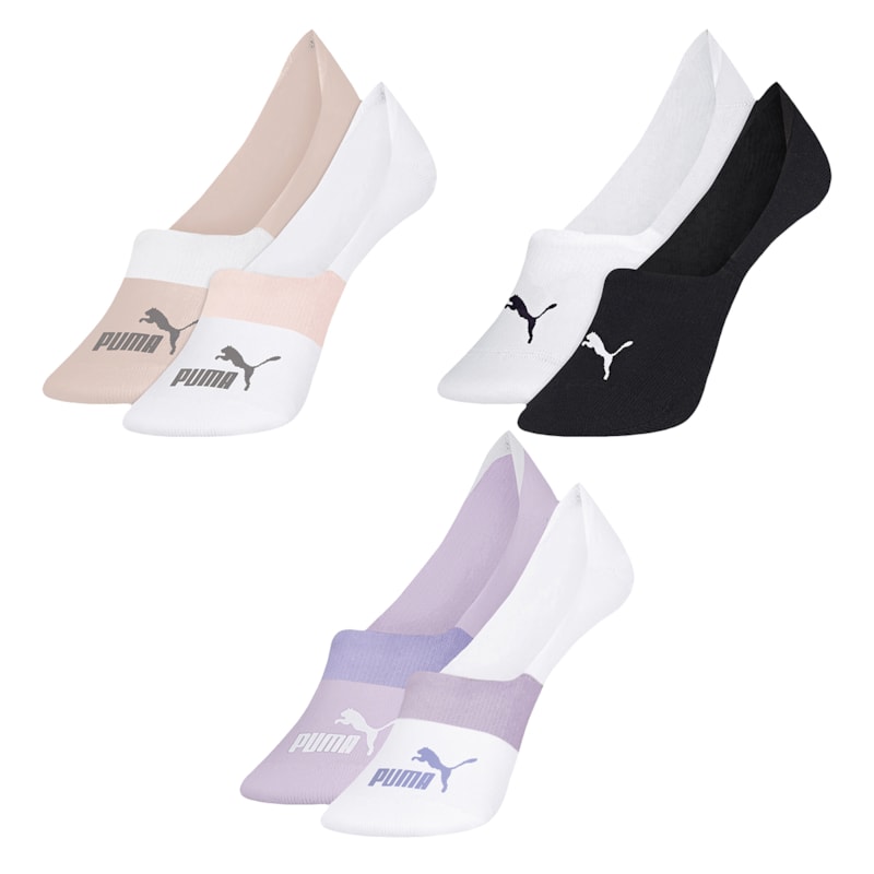 Kit 6 Pares de Meias Puma Sapatilha Invisível Feminina