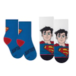 Kit 6 Pares de Meias Selene Liga da Justiça Infantil