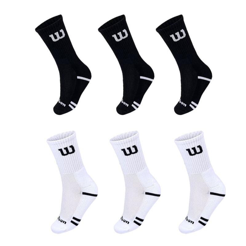 Kit 6 Pares de Meias Wilson Cano Longo Masculino Kit 6 Pares de Meias Wilson Cano Longo Masculino