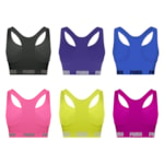 Kit 6 Tops Puma Nadador Sem Costura Feminino