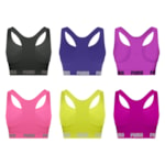 Kit 6 Tops Puma Nadador Sem Costura Feminino