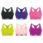 Kit 6 Tops Puma Nadador Sem Costura Feminino