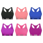 Kit 6 Tops Puma Nadador Sem Costura Feminino