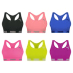 Kit 6 Tops Puma Nadador Sem Costura Feminino