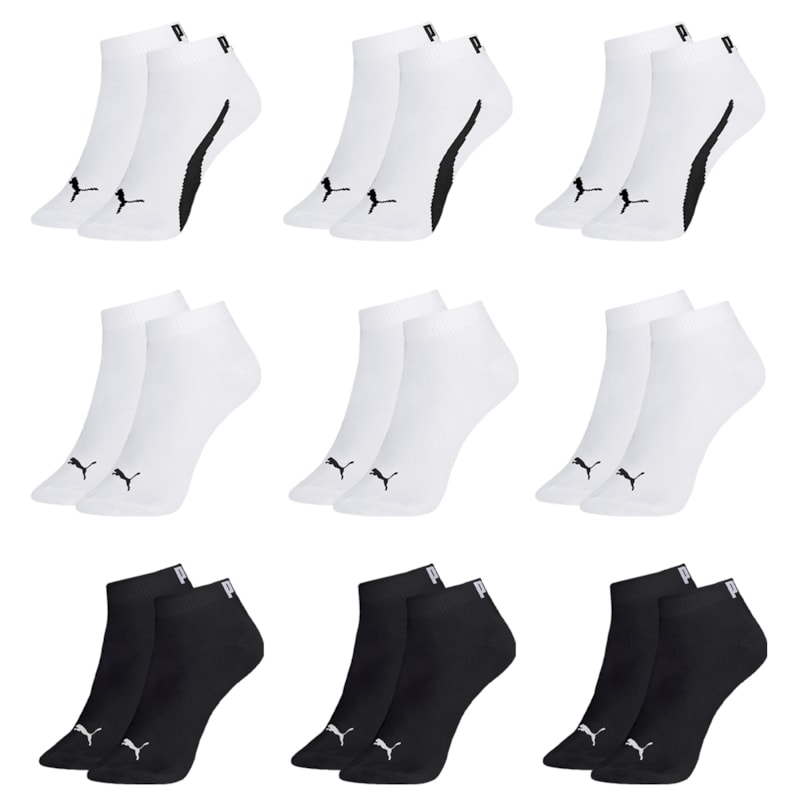 Kit 9 Pares De Meias Puma Sapatilha Esportiva Masculina