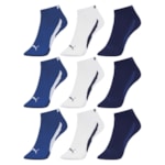 Kit 9 Pares de Meias Puma Sapatilha Esportiva Masculino