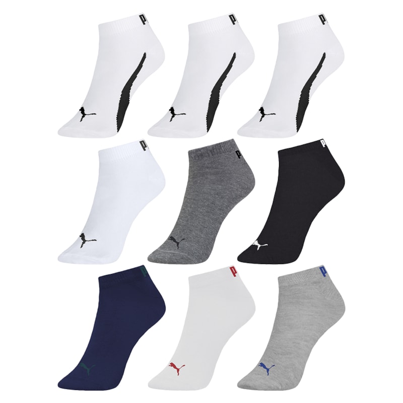 Kit 9 Pares de Meias Puma Sapatilha Esportiva Masculino