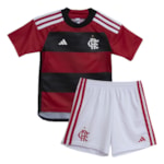 Kit Adidas Flamengo Camisa + Calção I 2023/24 Infantil