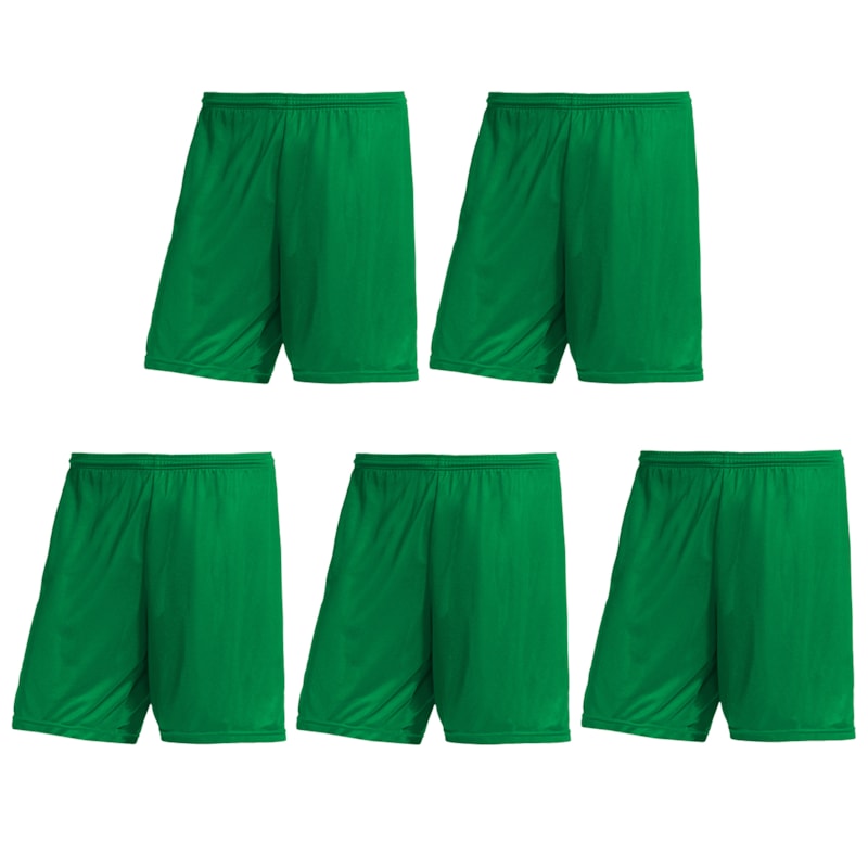 Kit Atacado 5 Calções PMC Futebol Infantil