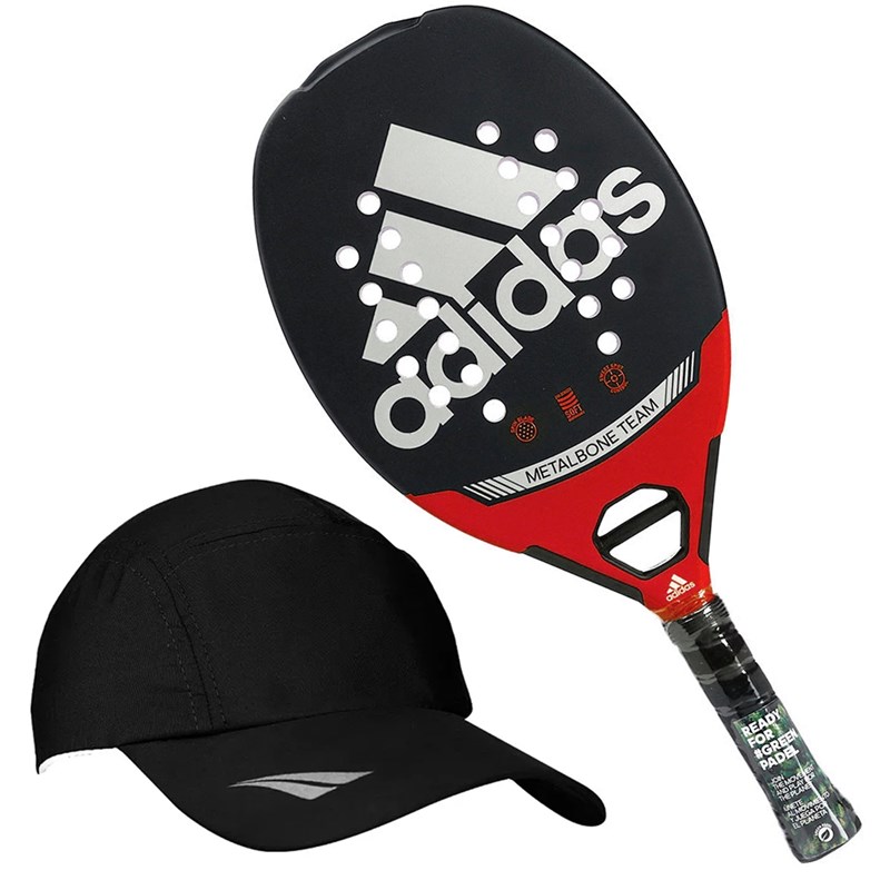 Kit Beach Tennis Raquete Adidas Metalbone Team + Boné