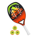 Kit Beach Tennis Raquete Adidas RX 3.1 + 3 Bolas