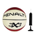 Kit Bola Basquete Penalty 3X3 Pro IX + Bomba de Ar