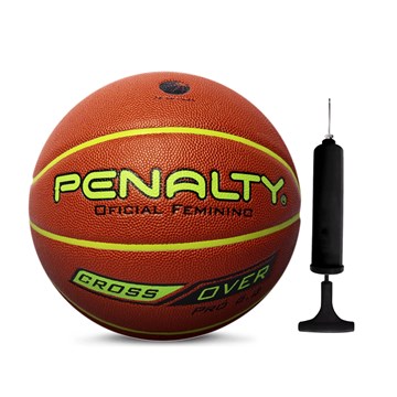 Kit Bola Basquete Penalty Crossover X 6.8 + Bomba de Ar