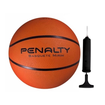 Kit Bola Basquete Penalty Playoff IX + Bomba de Ar - EsporteLegal