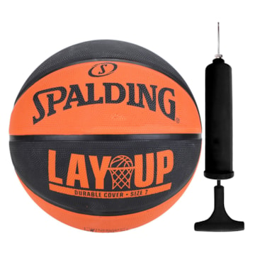 Kit Bola Basquete Spalding Lay-up + Bomba de Ar