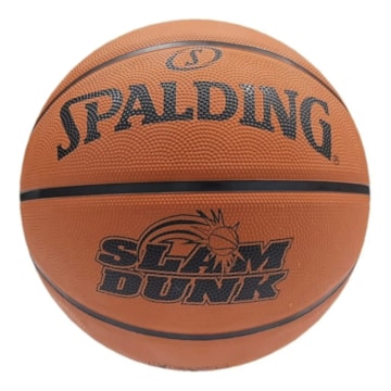 Kit Bola Basquete Spalding Slam Dunk + Bomba de Ar