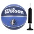 Kit Bola Basquete Wilson NBA Team Dallas Mavericks + Bomba de Ar