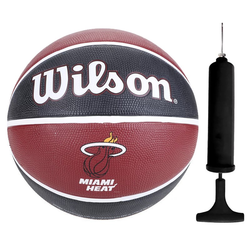 Kit Bola Basquete Wilson NBA Team Miami Heat + Bomba de Ar