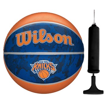 Kit Bola Basquete Wilson NBA Team New York Knicks + Bomba de Ar