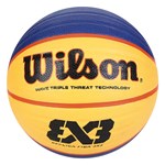 Kit Bola Basquete Wilson Réplica FIBA 3X3 + Bomba De Ar