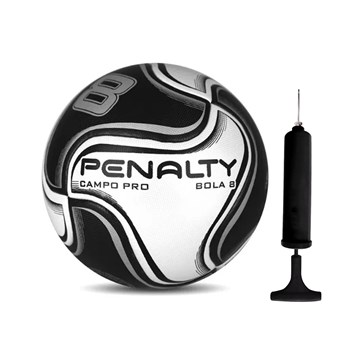 Kit Bola Campo Penalty 8 Pro XXI + Bomba de Ar
