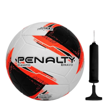 Kit Bola Campo Penalty Bravo XXIII + Bomba de Ar