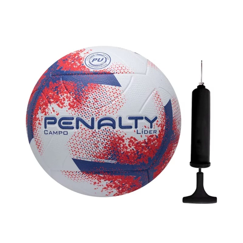 Kit Bola Campo Penalty Líder XXI + Bomba de Ar