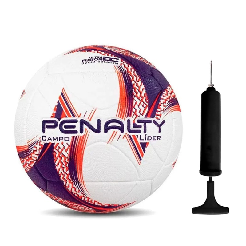 Kit Bola Campo Penalty Líder XXIII + Bomba de Ar