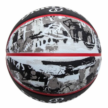 Kit Bola de Basquete Spalding Graffiti + Bomba de Ar