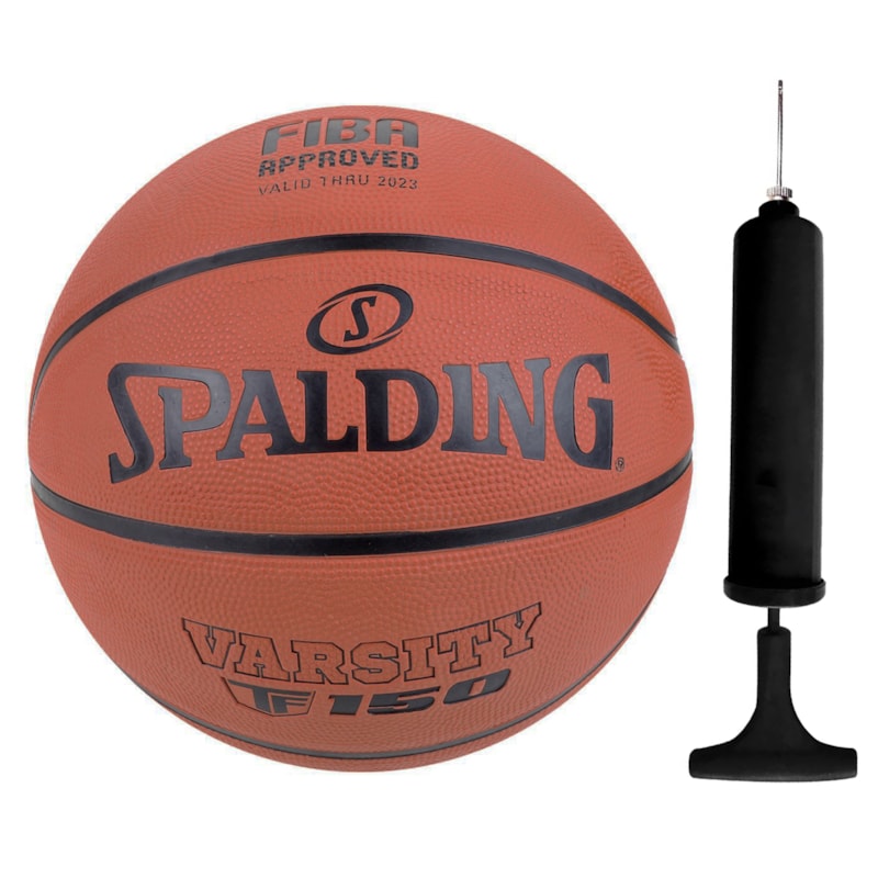 Kit Bola de Basquete Spalding TF-150 + Bomba de Ar - EsporteLegal