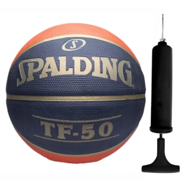 Kit Bola de Basquete Spalding TF-50 + Bomba de Ar